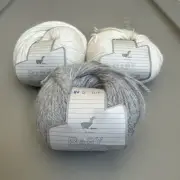 Baby Alpaca Lot Of 3 Skeins Yarn
