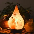 Raindrop Himalayan Salt Lamp – Handmade Real Pink Salt 6-10 LB with Dimmer