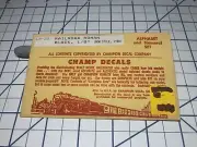HO Champ Decals HO Scale LB-30 Railroad Roman Black 1/8" Alphabet Numeral Set