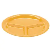 G.E.T. CP-10-TY Diamond Tropical Yellow Melamine 10.25"dia. Mardi Gras Plate