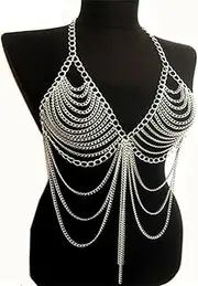 Women Chest Chain Body Chain Bra Chain Summer Beach Nightclub