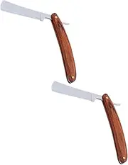 KAILIKETIY Wooden Handle Razor for Men Single Blade Shaver Beard Trimmer Simple Portable Material