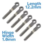 6pcs 12.2 x 1.0mm Eyeglasses Spring Hinge Frame Joint Insert Glasses Repair Bow