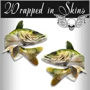Walleye Decals Fish Stickers Tackle Box RV Truck Trailer Camping AFP-0111