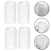 4 X Mesh Metal Gutter Downspout Guard Leaf Rain Filter Gutter Screen Covers New