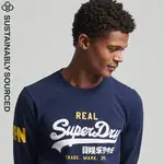 SUPERDRY 男裝 長袖 圓領T恤 VL深藍