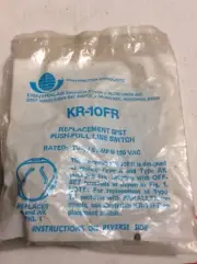 NOS CENTRALAB KR-10FR SPST Push-pull line switch POTENTIOMETER SWITCH
