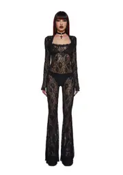 [Widow] Enraptured Nightfall Lace Jumpsuit