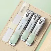 NEMIBAD 4 Pcs Manicure Set Stainless Steel Nail Clippers, Beauty Tool Portable Set Professional Grooming Kits, Travel Nail Kit for Men and Women (Color G)