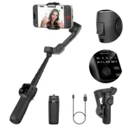 3-axis Gimbal Stabilizer w/Built-in 7.8' Extension Rod, Vlogging Phone Gimbal...