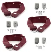 JP Commando 1966 - 1973 Standard 2pt BURG Lap Bench Blt Kit w/BKTS 3 Belts