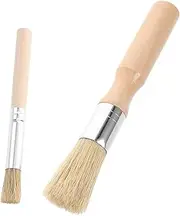 Gadpiparty 2pcs Pastry Brush with Wooden Handle Soft Oil Brush for Cooking Baking Dyeing and Grilling Essential Kitchen Tool for Pastry Chefs and BBQ Enthusiasts