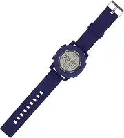 [FOMIYES] Electronic Watch Waterproof Silver Digital LED Backlight Watches Alarm Stopwatch Outdoor Watch Electric Watch for Electric Wristwatch Student Strap Watch Stainless