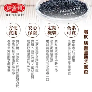 【金潤益】熟 黑芝麻粒 400g 夾鏈立裝｜可灑飯上食用 黑芝麻粒 黑麻粒 芝麻粒 黑芝麻｜結善圓