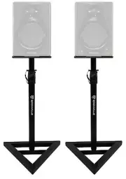 (2) Rockville Adjustable Studio Monitor Speaker Stands For Behringer Media 40USB