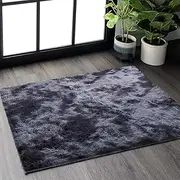 Rugs for Living Room Fluffy Area Rug Shaggy for Bedroom Soft Modern Luxury Fur Carpet for Kids Room Nursery Indoor Plush Furry Rug Comfy Home Decor Floor Mat (Dark Grey, 60 * 110cm)