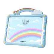 SSRGV Kids Case for iPad Pro/Air3(10.5Inch) Built-in Handle Stand, Comes with a Strap Silicone Shockproof iPad Cover (Blue)