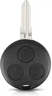 FLJKCT Car Key Shell 3 Buttons Auto Remote Key Shell,for Mercedes Benz Smart Fortwo 450 Forfour
