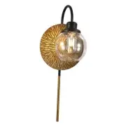 Vintage Gold Wall Sconces,Modern Sconces Wall Lighting Decor with Globe Glass