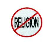 Patch patches embroidered iron / sew badge backpack cloth no religion