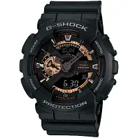 在飛比找Yahoo奇摩購物中心優惠-CASIO卡西歐G-SHOCK復古重機裝置運動腕錶(GA-1