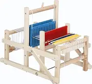 [lesolar] Weaving Loom for Kids,Wooden Knitting Machine Craft Kit for Adults Beginners,Multi-Craft Lap Frame Weaving Kit with Stand,Starter Set for DIY Hand-Knitted Woven Projects