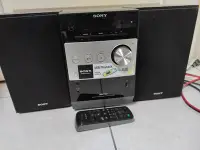 在飛比找Yahoo!奇摩拍賣優惠-湛黑美型 音質佳 SONY CMT-FX200組合音響 CD