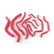 For Mitsubishi LANCER EVO 7 8 CT9A Turbo 4G63 Silicone Radiator Hose Kit Red (for: Mitsubishi)