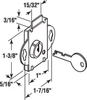 Prime-Line S 4048 Steel Brass Plated Easy to Replace Deadbolt lock