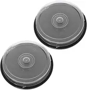 2Pcs Disc Case Stackable Storage Box Portable CD DVD Holder for Organized CD Collection Durable Plastic Container for Easy Access and Efficient Storage