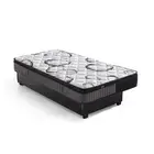 Foret Bed Mattress King Single 9 Zone Euro Top Bedding Foam Super Firm 24cm