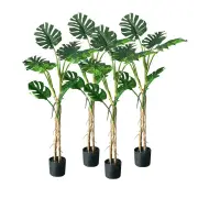 4X 160cm Green Artificial Indoor Turtle Back Tree Fake Fern Plant Decorative