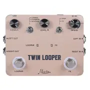 Rowin Twin Looper Station Electric Guitar Effect Pedal Loop Station for Guita...