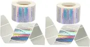 VILLFUL 1 Roll Candle Warning Labels Safety Stickers for DIY Jars and Containers of Self Adhesive Warning Labels for Home Garage Office Use Text Design