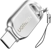 UGREEN USB C Card Reader Portable Adapter Type C OTG External Memory Adaptor for Micro SD/SDXC/SDHC Compatible with iPhone 16/15/Plus/Pro Max Galaxy S24 MacBook Air iPad (Silver)