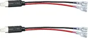X AUTOHAUX 2pcs H1 H3 Pigtail Socket Wire Wiring Harness Adapter Connector for Car LED Headlight Tail Light Turn Signal Light Retrofit