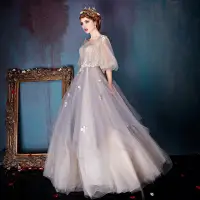 在飛比找蝦皮購物優惠-新款婚紗影樓主題服裝情侶攝影彩紗公主夢幻禮服藝考花仙子演出服