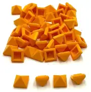 Lego 50 New Bright Light Orange Slope 45 1 x 1 x 2/3 Quadruple Convex Pyramid