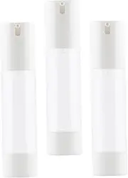 HAPINARY 3Pcs Frosted Vacuum Bottles Travel Empty Cosmetic Containers for Skincare Lotion Perfume and Liquid Soap Durable and Lightweight Travel Bottles