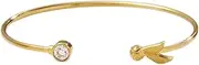 [Alex and Ani] HARRY POTTER™ Golden Snitch + Crystal Flex Cuff, One Size, Brass, no gemstone