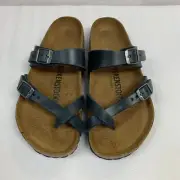 Birkenstock New w/ Box Mayari Blue Oiled Leather Regular Width - Select Size