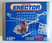 Meccano Erector Metal Construction Set 302 Helicopter Brand New in Shrink Wrap