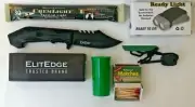 Knife Fire & Light Kit Emergency Survival Camping Doomsday Prepper Bug Out Bag
