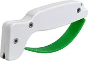 Knife & Tool Sharpener - Ergonomic Knife Sharpener for Kitchen Knives, Pocket Knives, Serrated Blades, Cleavers, Axes & Machetes - Diamond-Honed Tungsten Carbide Sharpens, Restores & Repairs