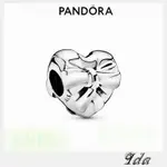 IDA專業代購PANDORA 潘朵拉 拋光心形蝴蝶結串飾 簡約 情侶 祝福 輕奢 情人節797303