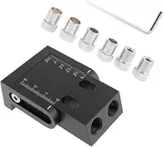 8/15/16pcs Pocket Hole Jig Kit 15 Degree Dowel Drill Joinery Kit 6/8/10mm Drive Adapter for Angle Drilling Holes Woodworking Drill Guides Joint Angle Wood Jointing Tool Carpentry Locator