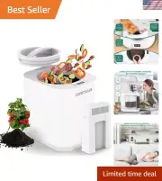 4L Electric Composter for Kitchen, Smart Compost Bin Outdoor/Indoor, Odorless...
