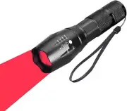 Red Light LED Torch Powerful 1000 Lumens Hunting Tactical Red Beam Signal Flashl