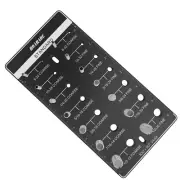 Mini Thread Checker, 14 Standard Thread Checker with Metric and Standard Rule...