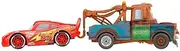 [Disney] Cars Toys and Pixar Cars 3, Mater & Lightning McQueen 2-Pack, 1:55 Scale Die-Cast Fan Favorite Character Vehicles for Racing and Storytelling Fun, Kids Age 3 and Older Multi